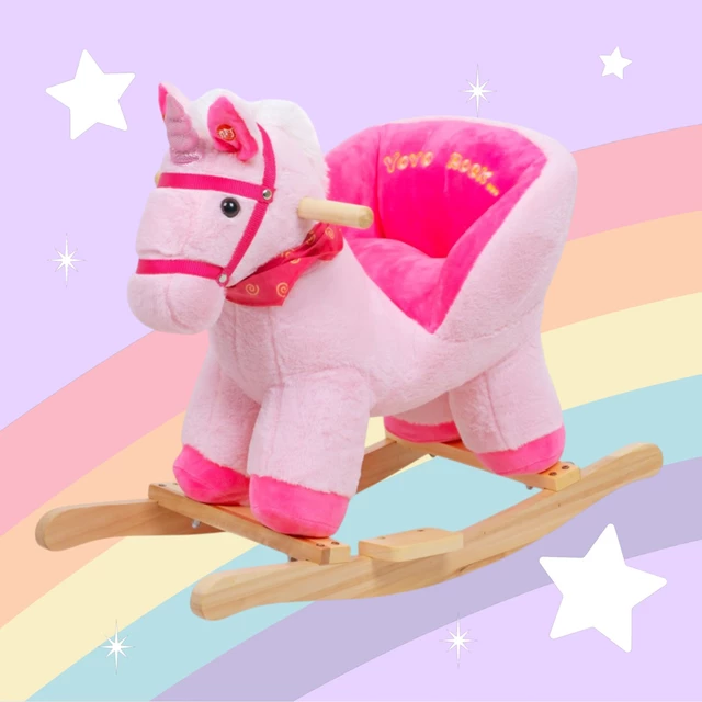 inSPORTline Atisino Schaukelpferd mit Soundeffekten