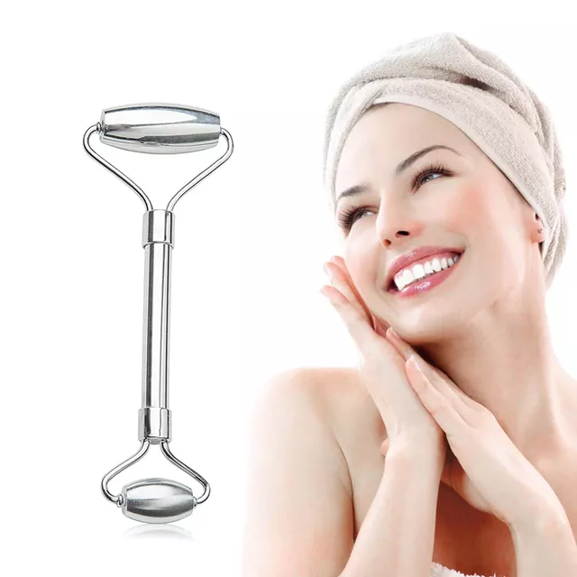 Massage Metall Set Gesichtsrolle und Gua Sha inSPORTline Comesta Set