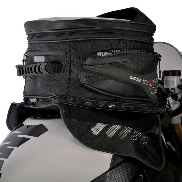 Tankrucksack für Motorrad Oxford M40R 40 l schwarz