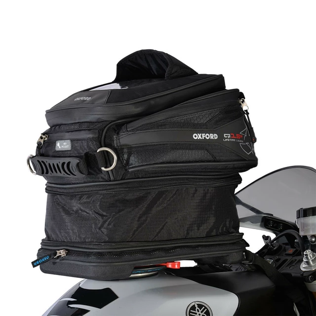 Tankrucksack für Motorrad Oxford Q15R 15 l schwarz