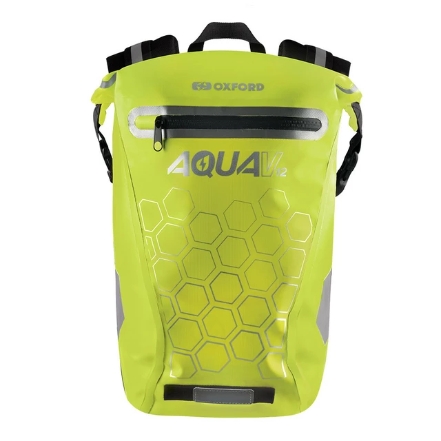 Wasserdichter Oxford Aqua V12-Rucksack 12l - fluo gelb
