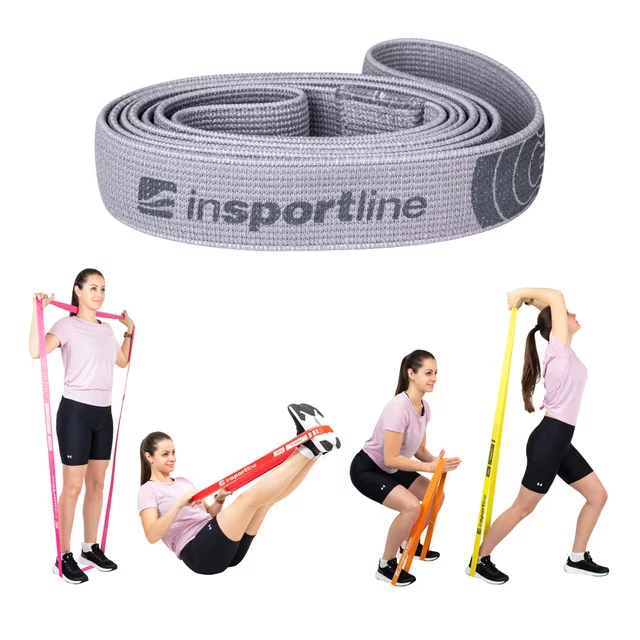 inSPORTline Rand XX Robustes Gummiband - grau
