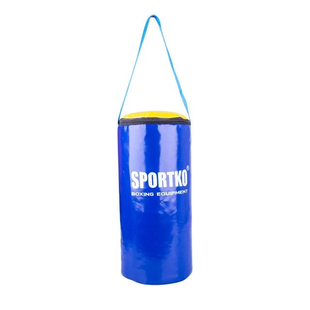 SportKO MP10 19x40 cm Kinder Boxsack - blau-weiß - blau-gelb