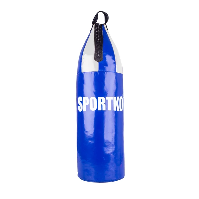 SportKO MP8 24x70 cm Kinder Boxsack - blau-weiß - blau-weiß