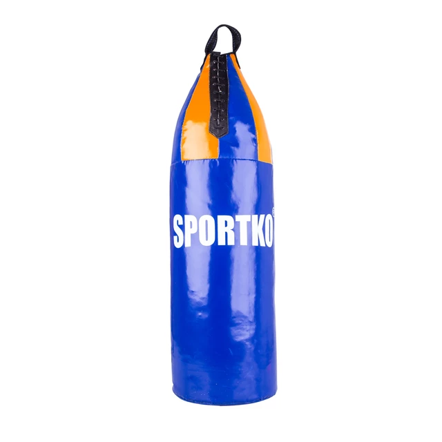 SportKO MP8 24x70 cm Kinder Boxsack - blau-weiß - blau-orange