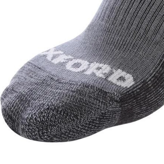 Kompressionssocken aus Merinowolle Oxford Merino Oxsocks grau - grau