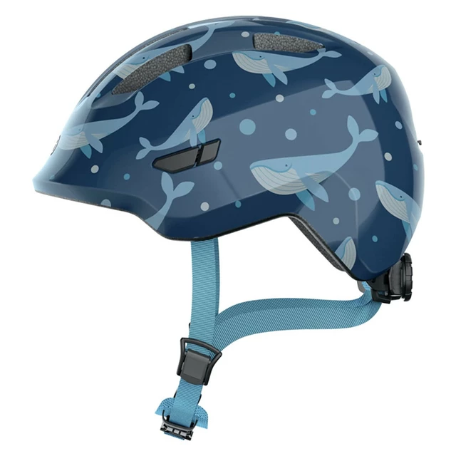 Kinderfahrradhelm Abus Smiley 3.0 - Purple Star - Blauwal