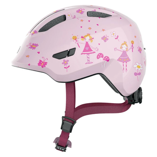 Kinderfahrradhelm Abus Smiley 3.0 - Purple Star - Rose Princess