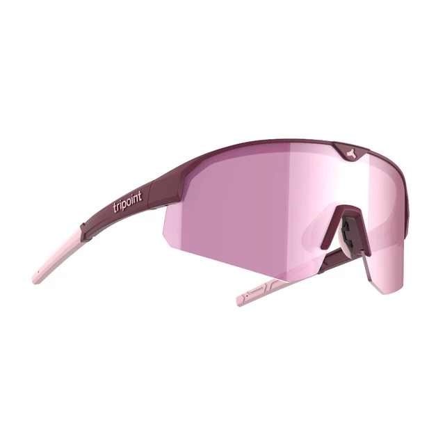Tripoint Lake Victoria Kleine Sport-Sonnenbrille - Matt Burgundy Brown /w Pink Multi Cat.3