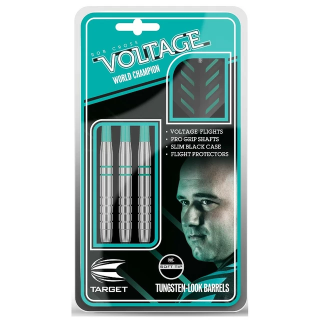 Ziel Rob Cross Silber Spannung Soft Darts 3pcs