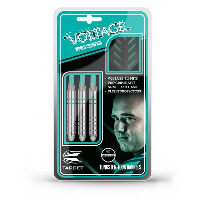 Darts Ziel Rob Cross Silber Spannung Stahl 3pcs