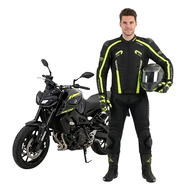 W-TEC Tonkawo Motorradjacke - schwarz-fluo