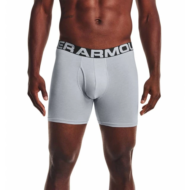 Boxerky Under Armour Charged Cotton 6in 3 Pack - Mod Gray Medium Heather