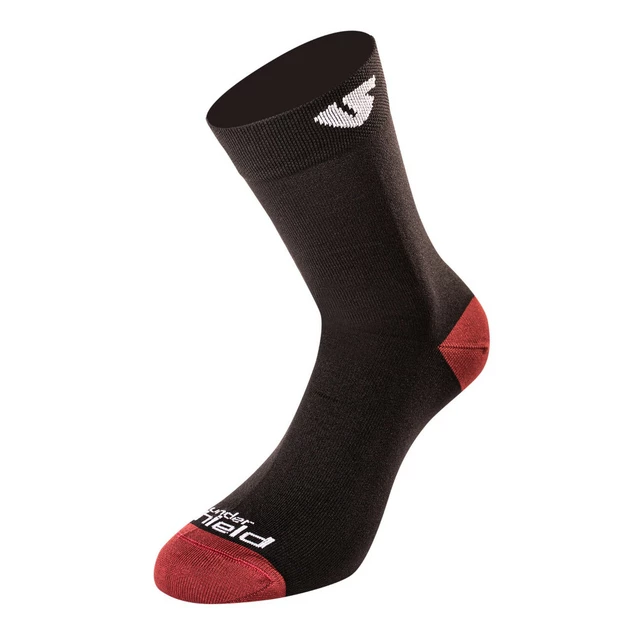 Undershield Schwarz-Rot Socken Schwarz/Rot