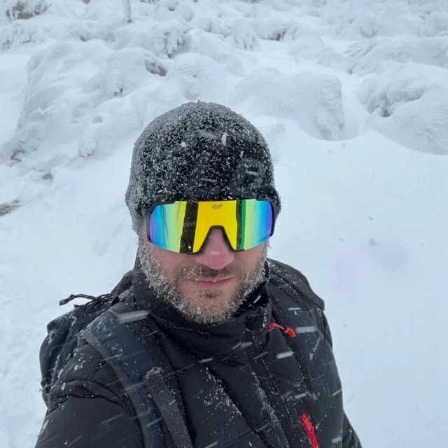 VIF One Schwarz und Gold Polarisierte Sonnenbrille