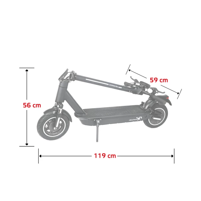 W-TEC Lambreto Max III 700W 10" Elektro-Scooter