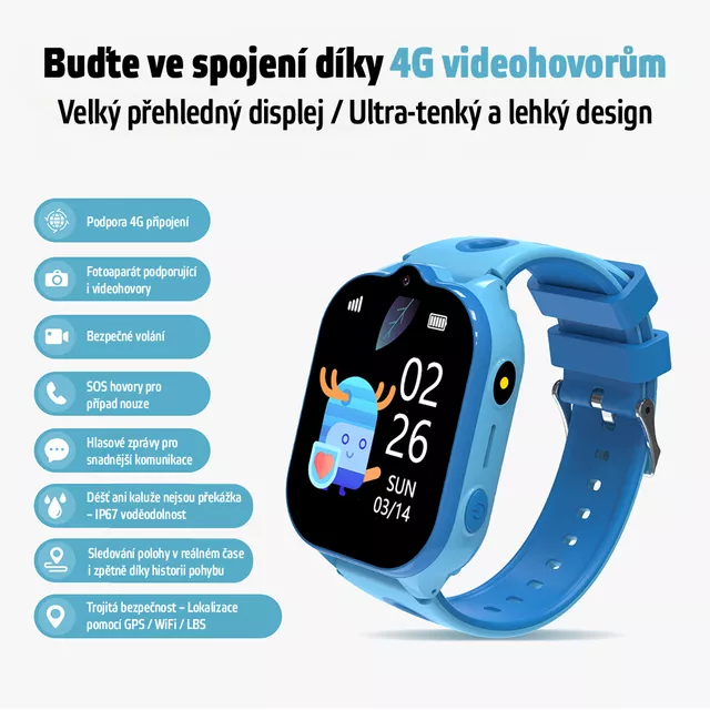 inSPORTline Melino intelligente Uhr für Kinder