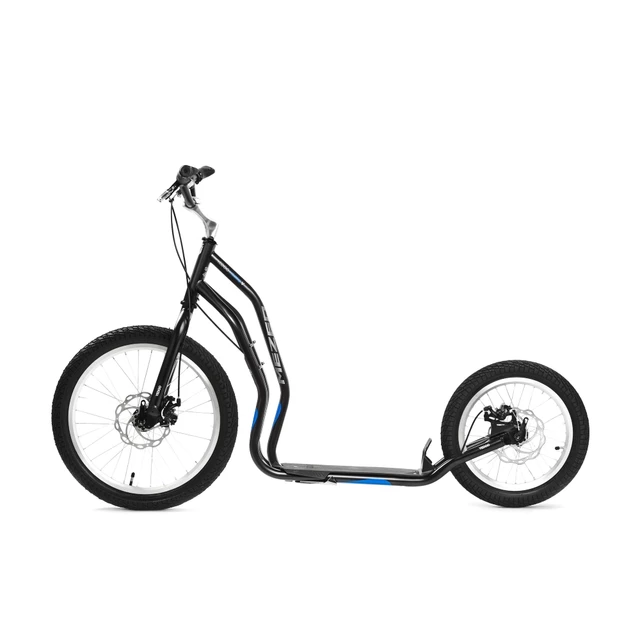 Der Tretroller Yedoo Mezeq Disc New - rot-schwarz - schwarz-blau