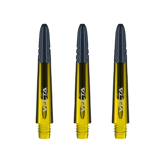 Winmau Vecta Kurze Griffe - schwarz - gelb