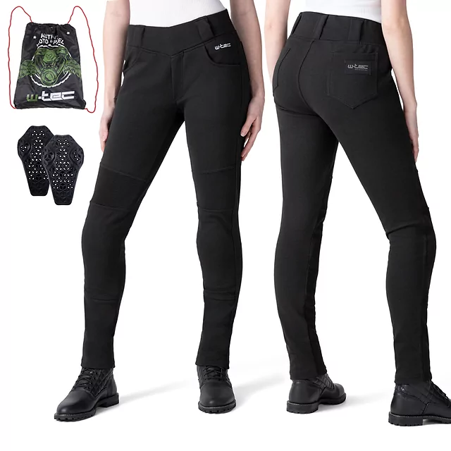W-TEC Lukrecia Base Moto-Leggings für Frauen - schwarz