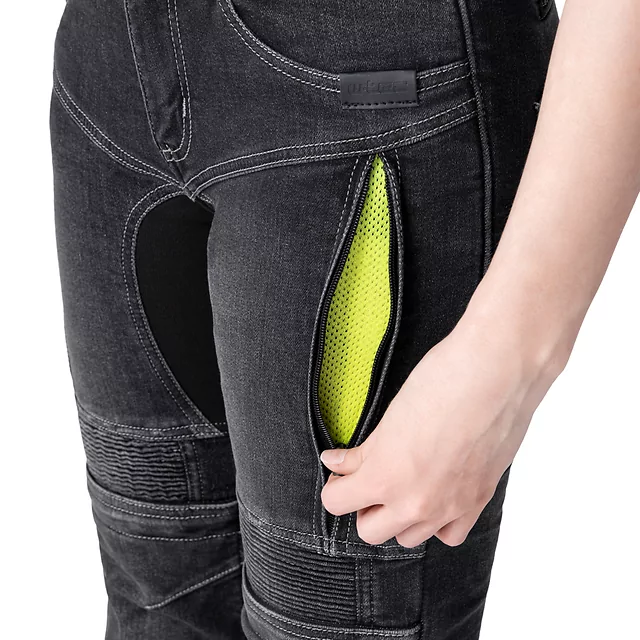 Damen-Moto-Jeans W-TEC Biterilla Eva Lady - blau