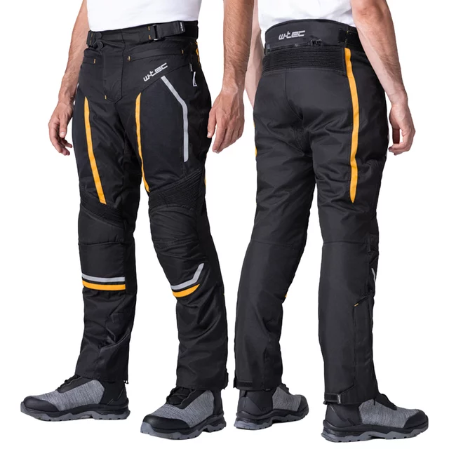 W-TEC Toranio Herren Sommer-Motorrad-Hose - schwarz-gelb