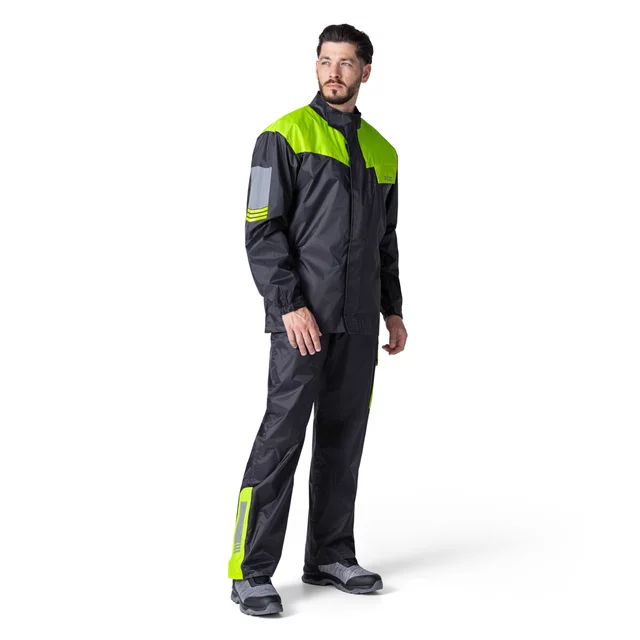 W-TEC Colnari Motorrad-Hose - schwarz-fluo green