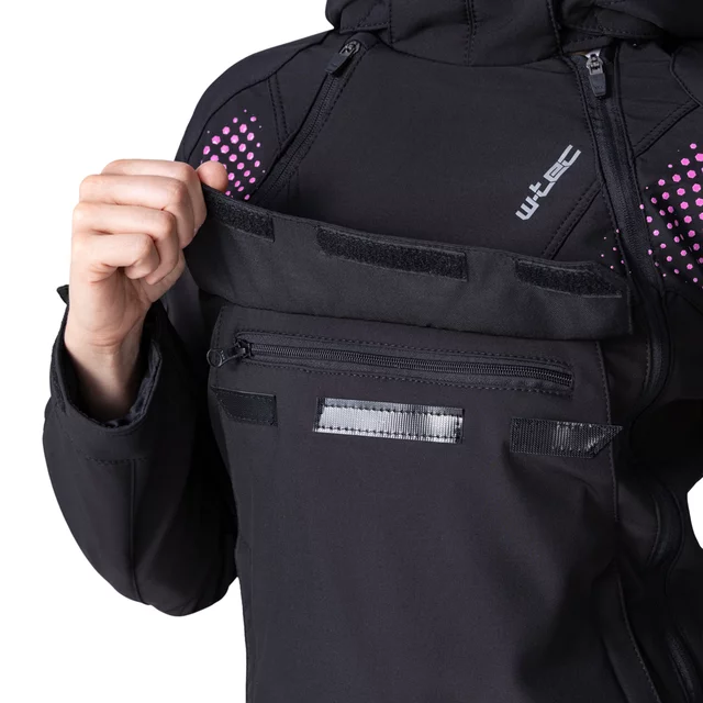 W-TEC Annorack Lady Softshell-Motorradjacke für Damen - černo-písková