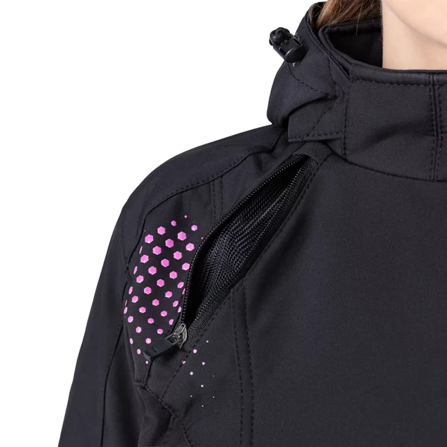W-TEC Annorack Lady Softshell-Motorradjacke für Damen - černo-písková