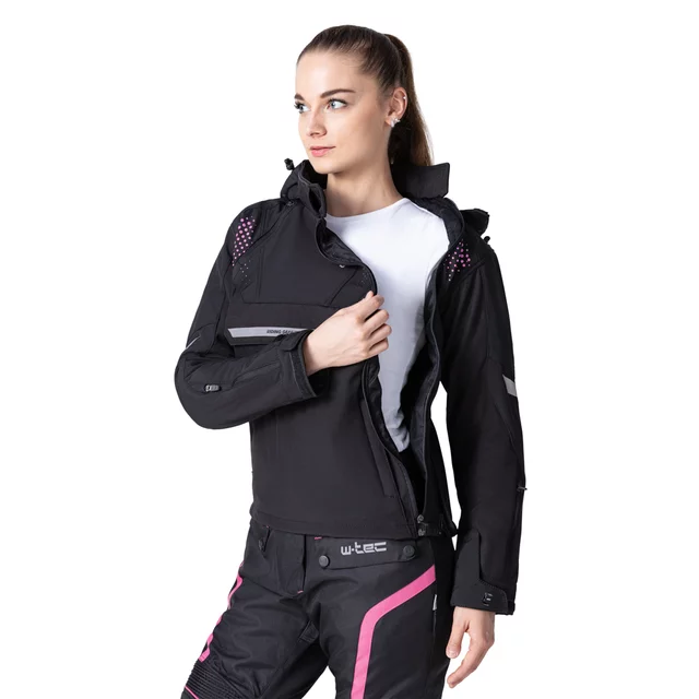 W-TEC Annorack Lady Softshell-Motorradjacke für Damen - černo-písková