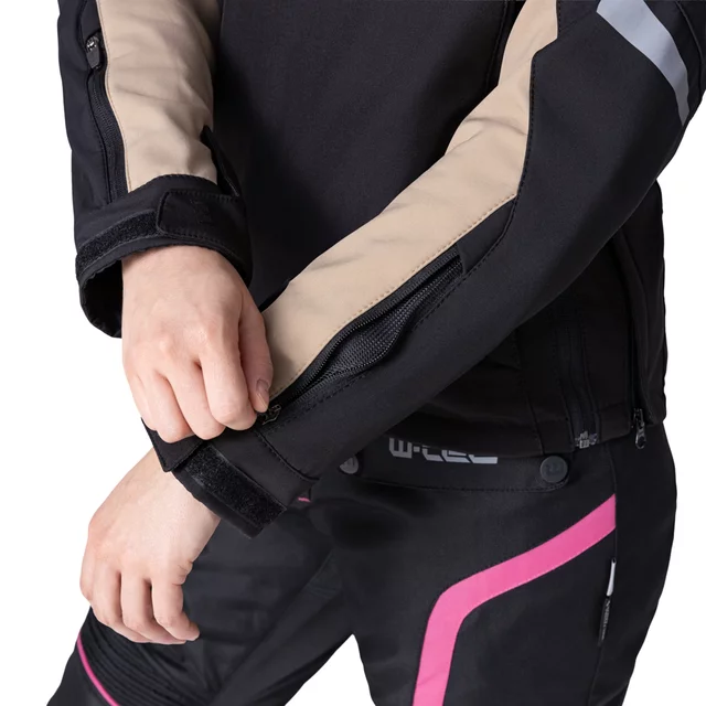 W-TEC Annorack Lady Softshell-Motorradjacke für Damen - černo-písková