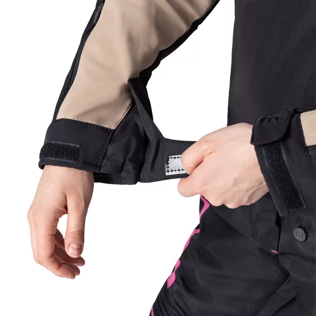 W-TEC Annorack Lady Softshell-Motorradjacke für Damen - černo-písková