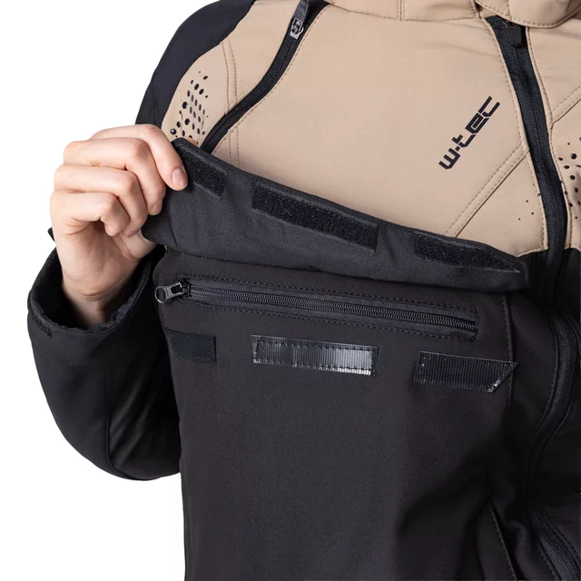 W-TEC Annorack Lady Softshell-Motorradjacke für Damen - černo-písková