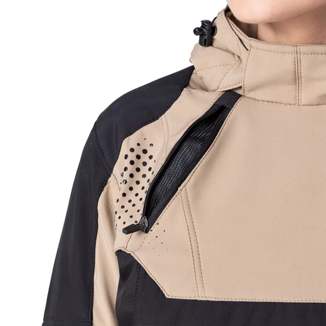 W-TEC Annorack Lady Softshell-Motorradjacke für Damen - černo-písková