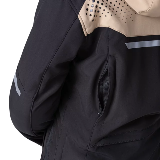 W-TEC Annorack Lady Softshell-Motorradjacke für Damen - černo-písková
