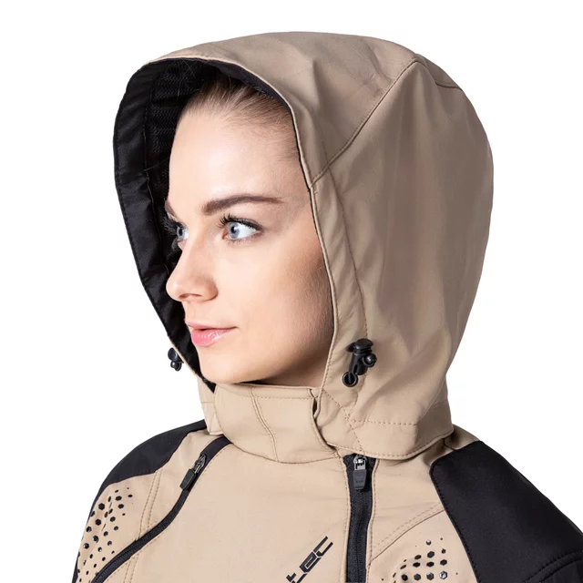 W-TEC Annorack Lady Softshell-Motorradjacke für Damen - černo-písková