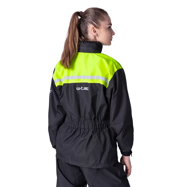 W-TEC Rinstop Motorrad-Regenjacke - schwarz-fluo