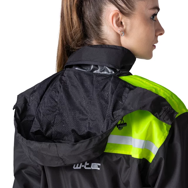 W-TEC Rinstop Motorrad-Regenjacke - schwarz-fluo