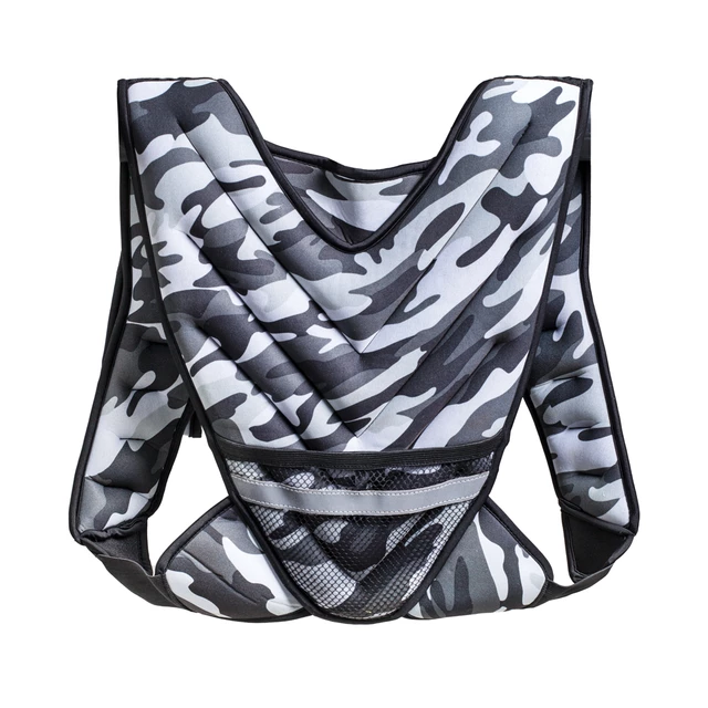 inSPORTline Klaper 5 kg Belastungsweste - tarn grau