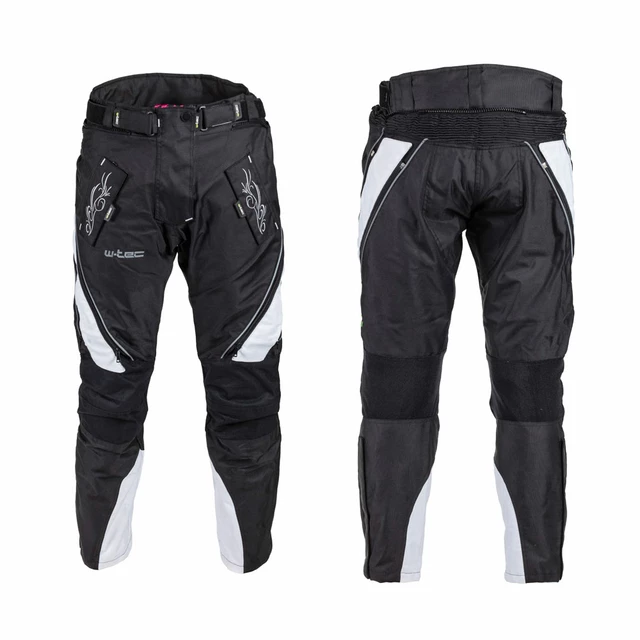 W-TEC NF-2683 Damen Motorradhose - schwarz-weiß - schwarz-weiß