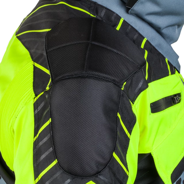 W-TEC Astair Motorradjacke - schwarz-grau-grün