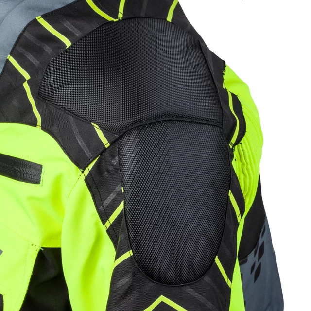 W-TEC Astair Motorradjacke - schwarz-grau-grün