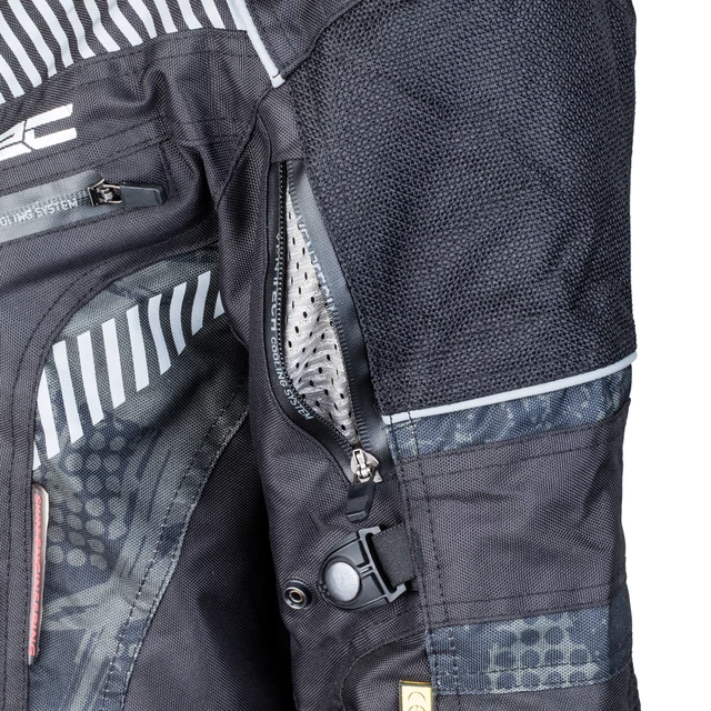 W-TEC Kamicer NF-2100 Herren-Motorradjacke - schwarz-rot