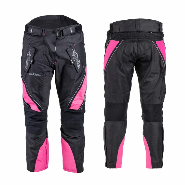 W-TEC NF-2683 Damen Motorradhose - schwarz-weiß