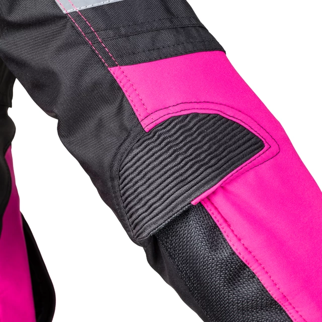 W-TEC Alenalla NF-2410 Damen Softshell Motorradjacke - schwarz-rosa