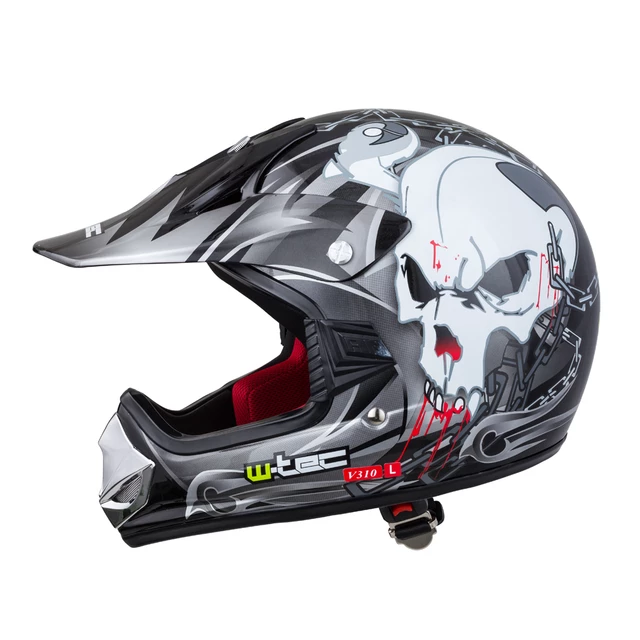 Kinder Motorradhelm W-TEC V310 - Ghost Dot