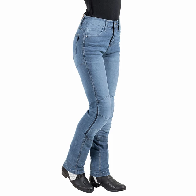 W-TEC Lustipa Damen Motorradjeans - blau