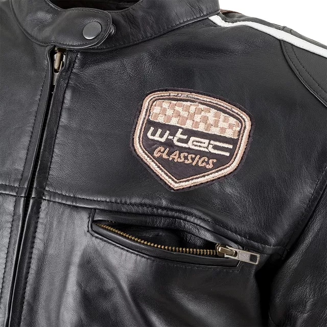 W-TEC Sheawen Lady Damen-Leder-Motorradjacke - schwarz