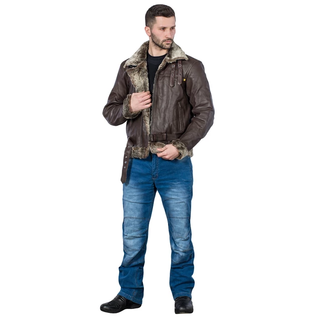 W-TEC Davosh Herren Motorradjeans - blau
