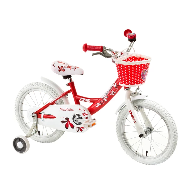 Das Kinder-Fahrrad DHS Miss Sixteen 1602 16" - das Modell 2014 - rot